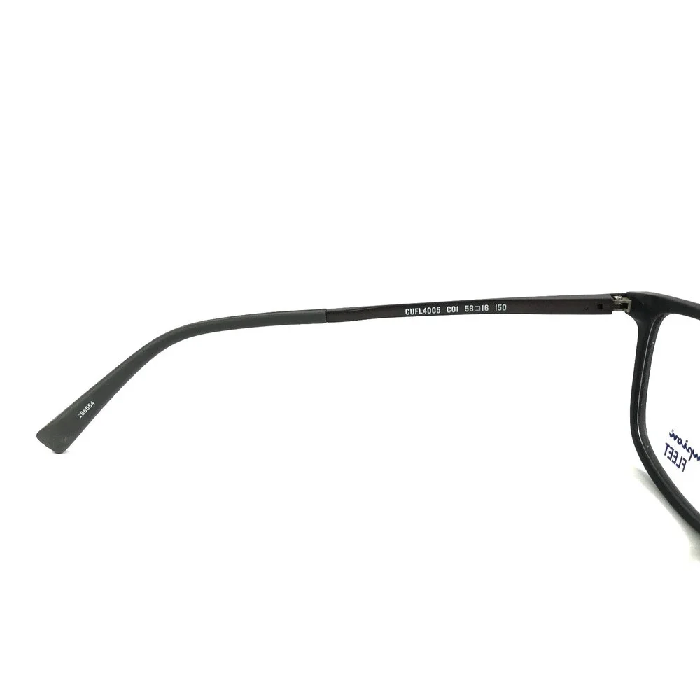 Champion Eyeglasses Frames FLEET CUFL4005 C01 Black Rectangle Full Rim 58-16-150